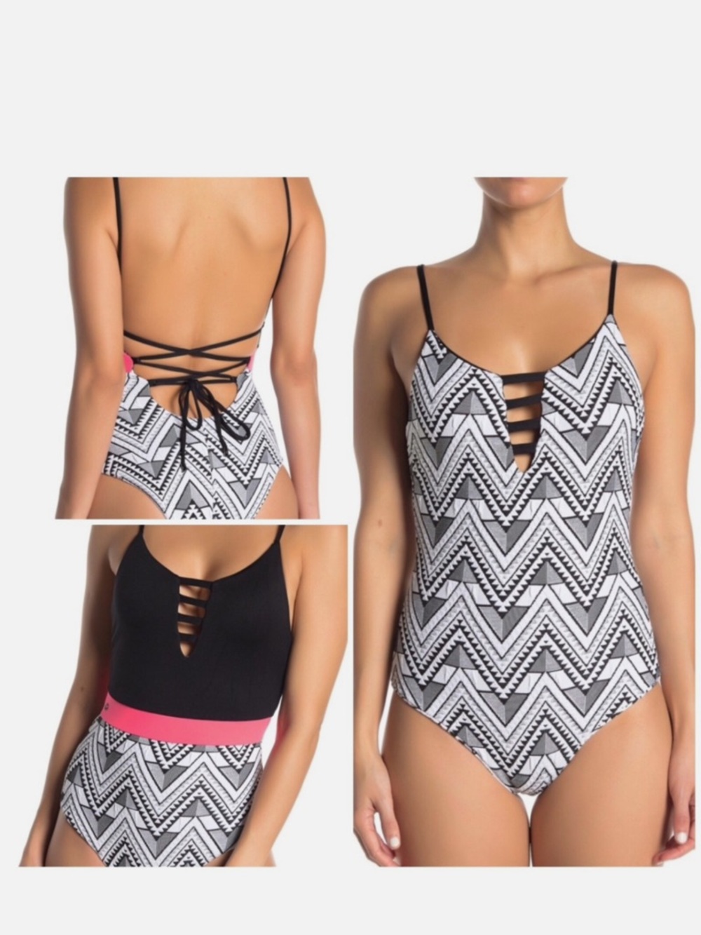 MAAJI Reversible Pattern and Color block One-Piece Swimsuit - Like New - Sm/Md
